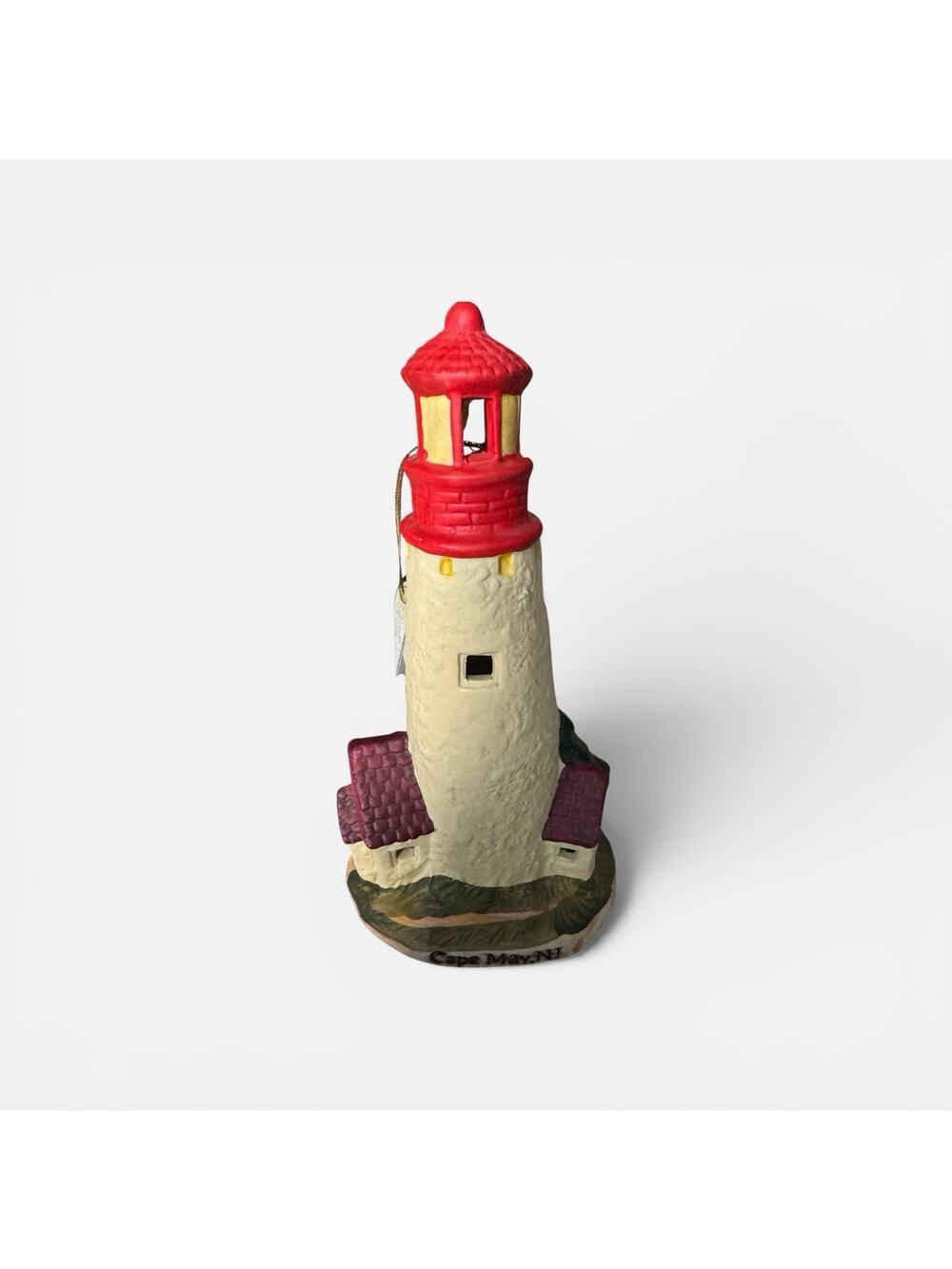 Lighthouse Collection Porcelain Cape May NJ 8" Lighthouse With Hole For Light